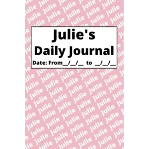 Personalized Daily Journal - Julie: Pink cover