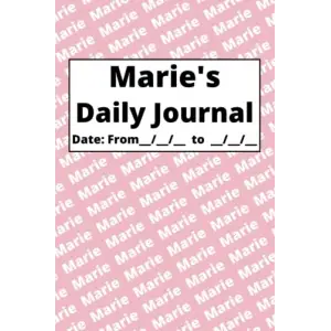 Personalized Daily Journal - Marie: Pink cover