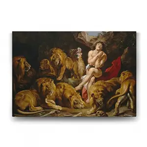 Peter Paul Rubens - Lions Tablosu - 45x30cm