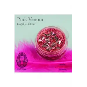 Pink Venom - Jel Formlu Doğal Glitter