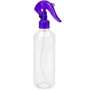 Plastik Sprey Şişesi, Boş, Şeffaf (Mor)