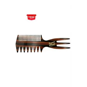 Pomade Three Way Afro Pomade Comb - 3 Kademeli Profesyonel Tarak