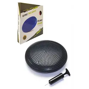 Pompalı Denge Yastığı Balance Disk Denge Pedi 33 cm Siyah