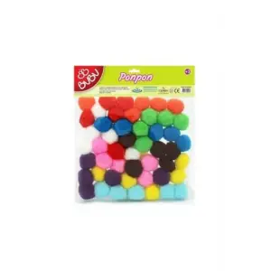 Ponpon 3 CM 25Lİ Karma