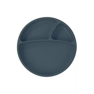 Porsiyon Vakum Tabanlı Silikon Tabak Deep Blue