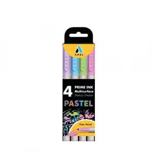 Prime Ink Multisurface 4lü Pastel Markör