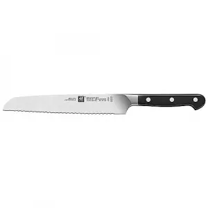 Pro Ekmek Bıçağı, 20 cm, Siyah, Dalgalı Kenar