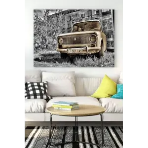 (pster15908) Eski Araba Kanvas Tablo 50 x 70