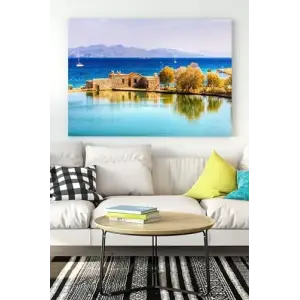 (pster18255) Datça Manzara Kanvas Tablo 21 x 30