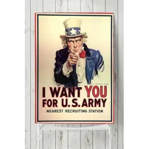 (pster9166) Uncle Sam Eğlenceli Mizahi Poster