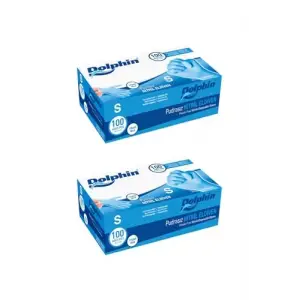 Pudrasız Nitril Eldiven, Mavi, S Beden, 100lü Paket, 2 Adet