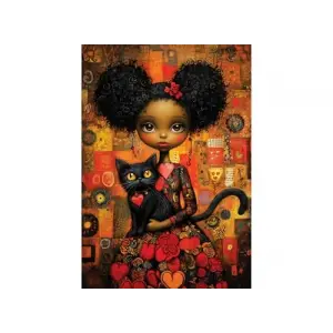 Puzzle - Kara Kedi,500 Parça Puzzle, #3641