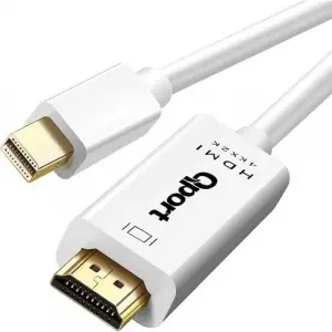 Q-Dpm 1.8 Metre Mini Display Port HDMI Kablo