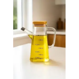 Rafa - Bambu Kapaklı Yağdanlık 750 ml