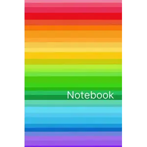 Rainbow Notebook: Gradient Rainbow Pride Colors - Size (6 x 9 inches) 120 pages lined
