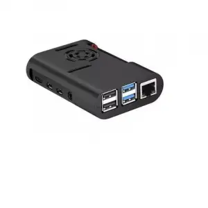 Raspberry Pi 4 Fan Case-Siyah