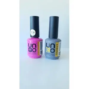 Renkli Diamond Shield Top Coat ve Strong Base Coat seti, 15 ml + 15 ml