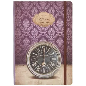 Retro Temalı B5 Çizgili Defter