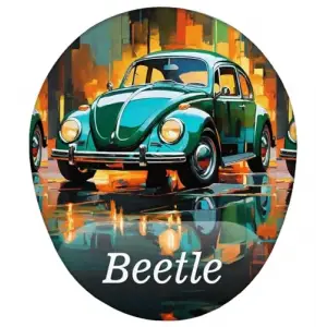 Retro Vosvos Beetle Mouse Pad
