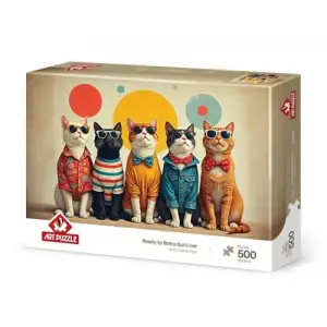 Retro Yazına Hazır 500 Parça Puzzle