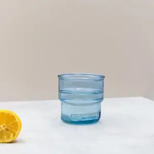 Ribbed Su Bardağı, Mavi, 300 cc
