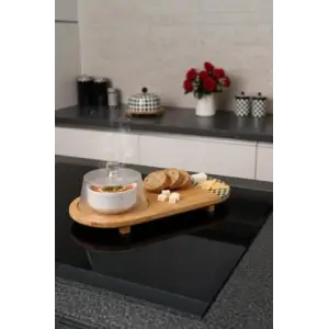 Ritual Cam Kapaklı Peynir Seti Oval