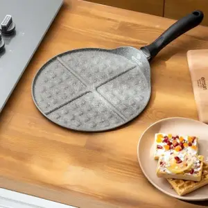 Rosa granit waffle tavası