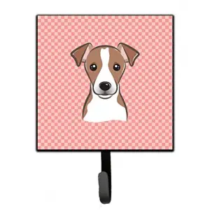 s bb1260sh4 Schachbrett Rosa Jack Russell Terrier Leine oder Schlüsselhalter; klein, Multicolor