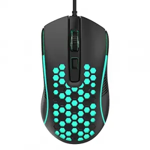 S11 3600DPI RGB Optik Oyuncu Mouse, Siyah