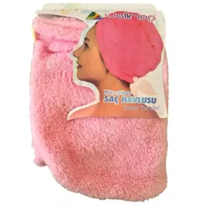 SAÇ HAVLUSU PEMBE