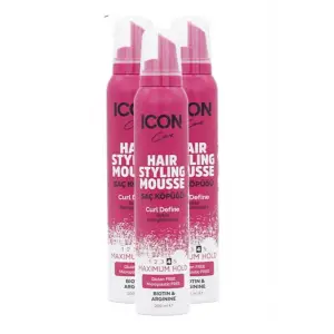 SAÇ ŞEKİLLENDİRİCİ KÖPÜK CURL DEFINE 3LÜ SET