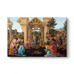 Sandro Botticelli - Adoration Tablosu - 75x50cm