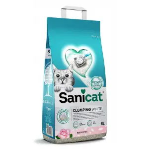 Sanicat Clumping White Rose 8L
