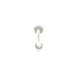 Şeffaf 8 MM Bioplast Labret Piercing