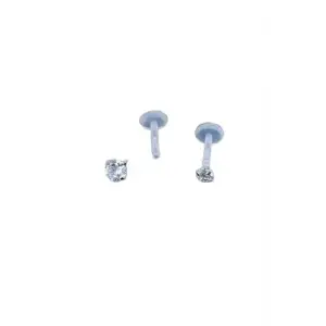 Şeffaf Bioplast Labret Piercing, Taşlı