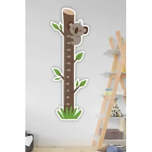 Sevimli Koala Çocuk Odası Boy Ölçer Duvar Sticker