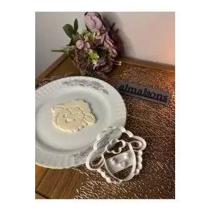 Sevimli Koyun Kurabiye Kalıbı Tekli