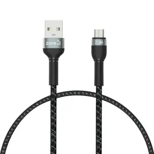 Shira Serisi Micro USB Kablo 30cm Siyah