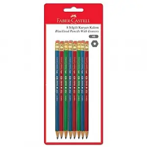 Silgili Kurşun Kalemler, 8li Set