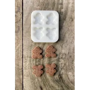 Silikon Ginger bisküvi mum kalıbı