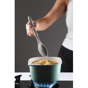 Silikon Servis Kaşığı Gri