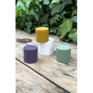 Silindir 3D Mum Kalıbı 4x4x4 (Silikon) 1 Adet