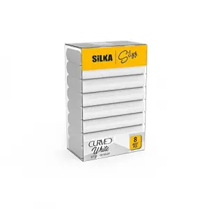 Silka Curved White Silgi, 8li, Sg.52