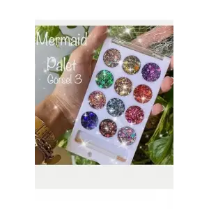 Simli Glitter Göz Farı Paleti