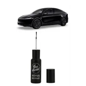 Şişe, Tesla Solid Black Pbsb Rötuş Boyası 25 ml Fırçalı Set