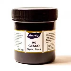 Siyah Gesso, 400 ml