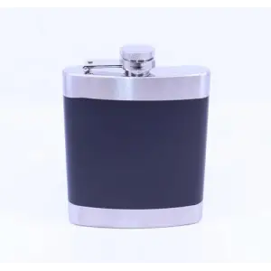Siyah Krom Cep Matarası, Flask 7 OZ