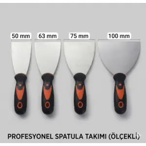 Siyah Turuncu Lüks Spatula (75 MM)