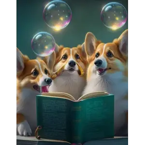 sketchbook Trio Corgi