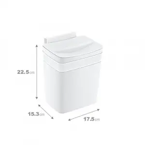Soft Askılı Çöp Kutusu 4 LT BEYAZ